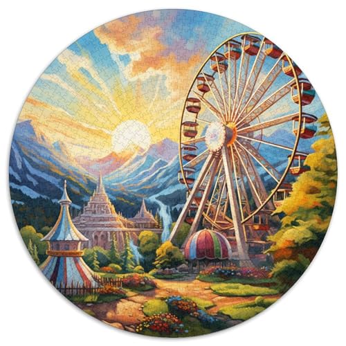 Ferris Wheel Puzzles 1000 Teile Schwer Puzzle Spielzeug Lernspiel Impossible Herausforderung Spielzeug Für Erwachsene Und Kinder Ab 14 Jahren 1000pcs (67.5x67.5cm) von KKOLASXZE