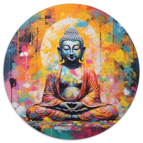 Figure of The Buddha，Temple Puzzles 1000 Teile Schwer Puzzle Spielzeug Lernspiel Impossible Herausforderungsspielzeug Für Erwachsene Kinder 1000pcs (67.5x67.5cm) von KKOLASXZE