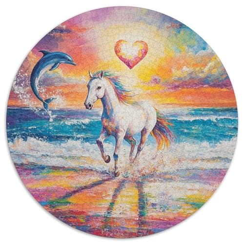 Fine Horse Puzzles 1000 Teile Schwer Puzzle Spielzeug Pädagogisches Spiel Impossible Herausforderung Spielzeug Für Erwachsene Und Kinder in Bewährter 1000pcs (67.5x67.5cm) von KKOLASXZE