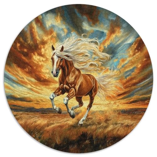 Fine Horse Puzzles 1000 Teile Schwer Puzzle Spielzeug Pädagogisches Spiel Impossible Herausforderungsspielzeug Für Erwachsene Kinder 1000pcs (67.5x67.5cm) von KKOLASXZE