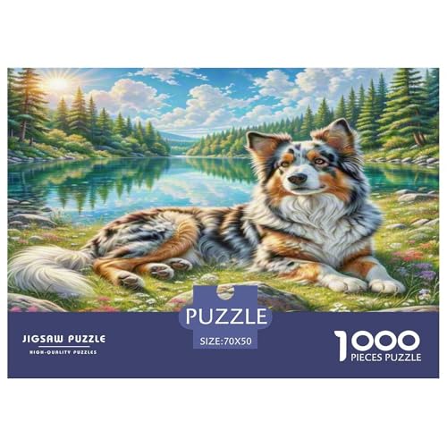 Finnischer Spitz Puzzle 1000 Teile Schwer Puzzle Spielzeug Lernspiel Impossible Herausforderung Spielzeug Für Erwachsene Kinder 70x50cm/1000pcs von KKOLASXZE