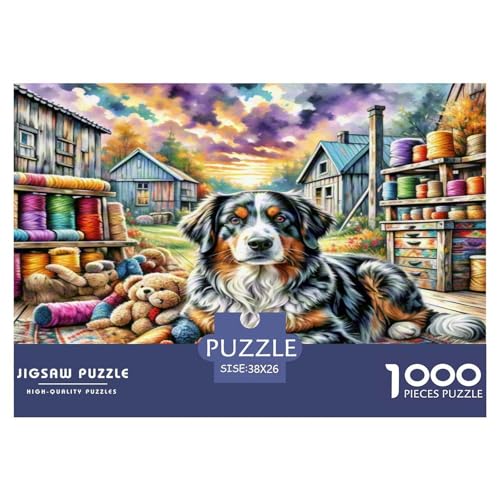 Finnischer Spitz Puzzle 1000 Teile Schwer Puzzle Spielzeug Lernspiel Impossible Herausforderungsspielzeug Für Erwachsene Und Kinder in Bewährter 38x26cm/1000pcs von KKOLASXZE