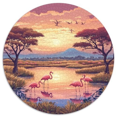 Flamingo Puzzle 1000 Teile Schwer Puzzle Spielzeug Pädagogisches Spiel Impossible Herausforderung Spielzeug Für Erwachsene Kinder 1000pcs (67.5x67.5cm) von KKOLASXZE