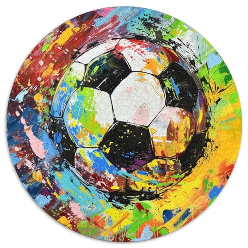Football Pattern Puzzle 1000 Teile Schwer Puzzle Spielzeug Lernspiel Impossible Herausforderung Spielzeug Für Erwachsene Und Kinder Ab 14 Jahren 1000pcs (67.5x67.5cm) von KKOLASXZE