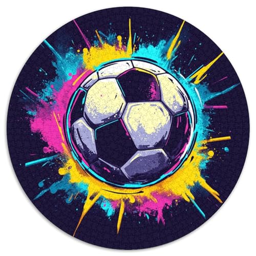 Football Puzzle 1000 Teile Schwer Puzzle Spielzeug Lernspiel Impossible Herausforderung Spielzeug Für Erwachsene Kinder 1000pcs (67.5x67.5cm) von KKOLASXZE