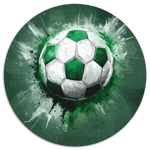 Football Puzzle 1000 Teile Schwer Puzzle Spielzeug Pädagogisches Spiel Impossible Herausforderungsspielzeug Für Erwachsene Und Kinder Ab 12 Jahren 1000pcs (67.5x67.5cm) von KKOLASXZE