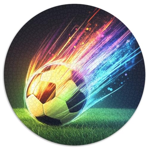 Football Puzzle 1000-teilige Schwer Puzzle Spielzeug Pädagogisches Spiel Impossible Herausforderung Spielzeug Für Erwachsene Kinder 1000pcs (67.5x67.5cm) von KKOLASXZE