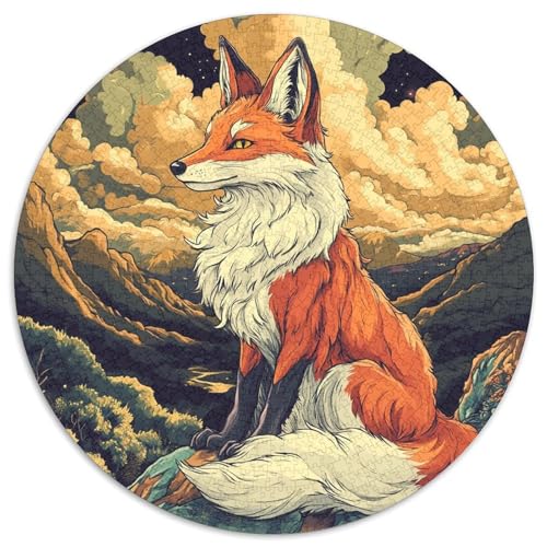 Fox Puzzle 1000-teilige Schwer Puzzle Spielzeug Lernspiel Impossible Herausforderungsspielzeug Für Erwachsene Kinder 1000pcs (67.5x67.5cm) von KKOLASXZE