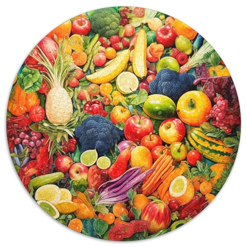 Fruit Puzzle 1000-teilige Schwer Puzzle Spielzeug Pädagogisches Spiel Impossible Herausforderungsspielzeug Für Erwachsene Kinder 1000pcs (67.5x67.5cm) von KKOLASXZE