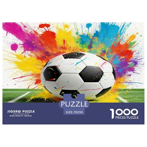 Fußball Puzzle 1000 Teile Schwer Puzzle Spielzeug Lernspiel Impossible Herausforderung Spielzeug Für Erwachsene Und Kinder Ab 12 Jahren 70x50cm/1000pcs von KKOLASXZE