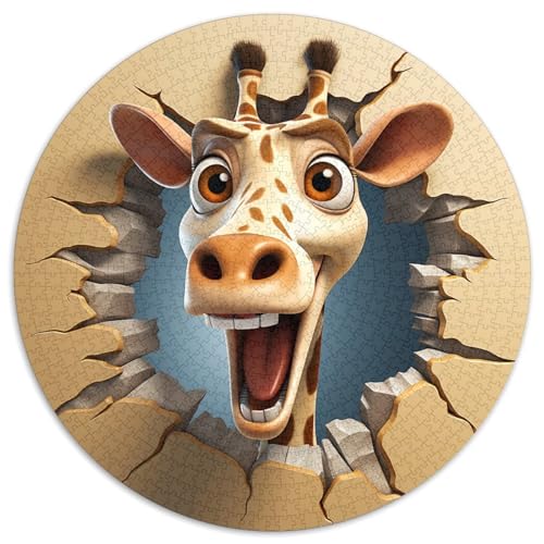 Giraffe Puzzle 1000-teilige Schwer Puzzle Spielzeug Lernspiel Impossible Herausforderungsspielzeug Für Erwachsene Und Kinder Ab 14 Jahren 1000pcs (67.5x67.5cm) von KKOLASXZE