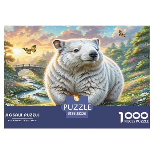 Goldener Hamster Puzzle 1000 Teile Schwer Puzzle Spielzeug Pädagogisches Spiel Impossible Herausforderung Spielzeug Für Erwachsene Kinder 38x26cm/1000pcs von KKOLASXZE