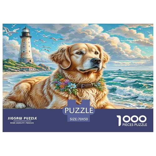 Goldener Retriever Puzzle 1000 Teile Schwer Puzzle Spielzeug Lernspiel Impossible Herausforderungsspielzeug Für Erwachsene Kinder 70x50cm/1000pcs Goldener Retriever Puzzle 1000 Teile Schwer Puzzle Spielzeug Lernspiel Impossible Herausforderungsspielzeug Für Erwachsene Kinder 70x50cm/1000pcs von KKOLASXZE
