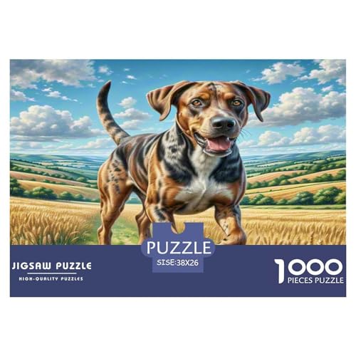 Großen Dänen Puzzles 1000 Teile Schwer Puzzle Spielzeug Lernspiel Impossible Herausforderung Spielzeug Für Erwachsene Kinder 38x26cm/1000pcs von KKOLASXZE