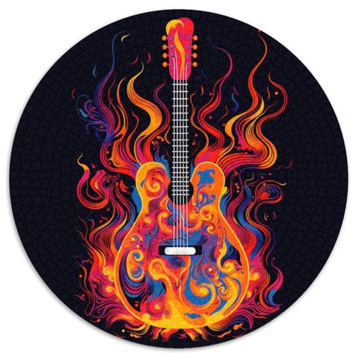 Guitar Puzzles 1000 Teile Schwer Puzzle Spielzeug Pädagogisches Spiel Impossible Herausforderungsspielzeug Für Erwachsene Kinder 1000pcs (67.5x67.5cm) von KKOLASXZE