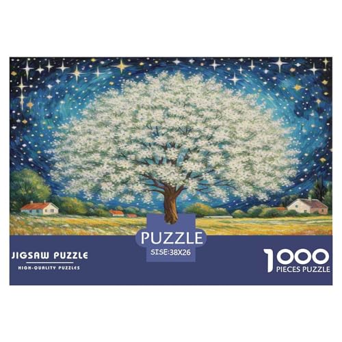Gypsophila Puzzles 1000-teilige Schwer Puzzle Spielzeug Lernspiel Impossible Herausforderungsspielzeug Für Erwachsene Kinder 38x26cm/1000pcs von KKOLASXZE