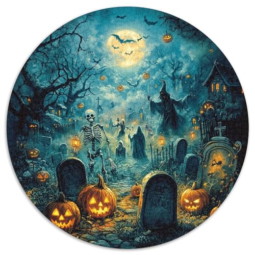 Halloween Village Puzzle 1000-teilige Schwer Puzzle Spielzeug Lernspiel Impossible Herausforderung Spielzeug Für Erwachsene Kinder 1000pcs (67.5x67.5cm) von KKOLASXZE