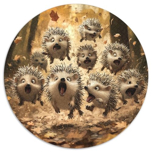 Hedgehog Puzzles 1000 Teile Schwer Puzzle Spielzeug Lernspiel Impossible Herausforderung Spielzeug Für Erwachsene Und Kinder Ab 12 Jahren 1000pcs (67.5x67.5cm) von KKOLASXZE
