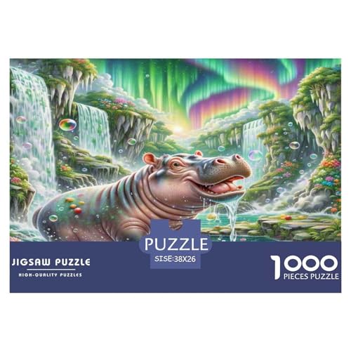 Hippopotamus Puzzle 1000 Teile Schwer Puzzle Spielzeug Lernspiel Impossible Herausforderungsspielzeug Für Erwachsene Und Kinder Ab 12 Jahren 38x26cm/1000pcs Hippopotamus Puzzle 1000 Teile Schwer Puzzle Spielzeug Lernspiel Impossible Herausforderungsspielzeug Für Erwachsene Und Kinder Ab 12 Jahren 38x26cm/1000pcs von KKOLASXZE