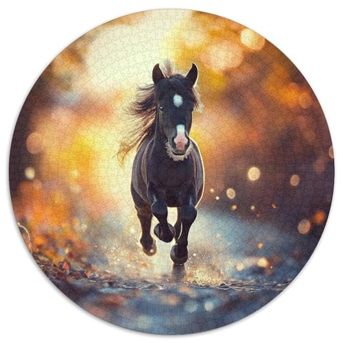 Horse Puzzle 1000-teilige Schwer Puzzle Spielzeug Lernspiel Impossible Herausforderung Spielzeug Für Erwachsene Und Kinder in Bewährter 1000pcs (67.5x67.5cm) von KKOLASXZE