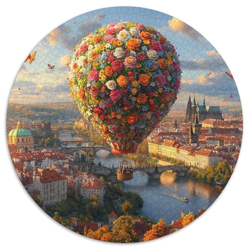 Hot Air Balloon Puzzle 1000 Teile Schwer Puzzle Spielzeug Lernspiel Impossible Herausforderung Spielzeug Für Erwachsene Kinder 1000pcs (67.5x67.5cm) von KKOLASXZE
