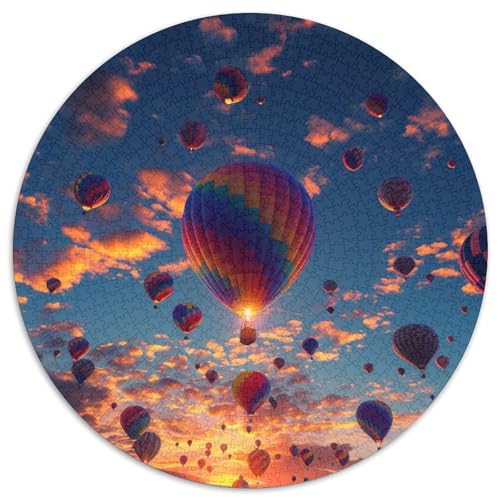 Hot Air Balloon Puzzle 1000 Teile Schwer Puzzle Spielzeug Pädagogisches Spiel Impossible Herausforderungsspielzeug Für Erwachsene Und Kinder Ab 12 Jahren 1000pcs (67.5x67.5cm) von KKOLASXZE
