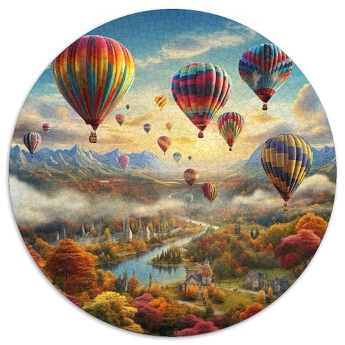 Hot Air Balloon Puzzles 1000 Teile Schwer Puzzle Spielzeug Lernspiel Impossible Herausforderungsspielzeug Für Erwachsene Und Kinder Ab 12 Jahren 1000pcs (67.5x67.5cm) von KKOLASXZE