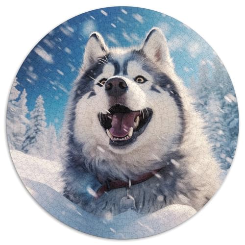 Husky Puzzles 1000 Teile Schwer Puzzle Spielzeug Lernspiel Impossible Herausforderungsspielzeug Für Erwachsene Und Kinder Ab 12 Jahren 1000pcs (67.5x67.5cm) von KKOLASXZE