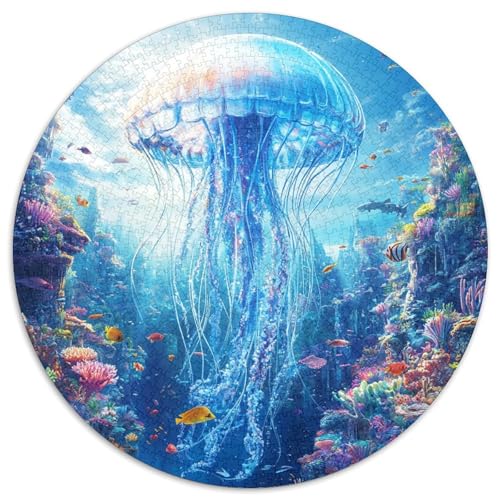 Jellyfish Puzzle 1000 Teile Schwer Puzzle Spielzeug Pädagogisches Spiel Impossible Herausforderungsspielzeug Für Erwachsene Und Kinder in Bewährter 1000pcs (67.5x67.5cm) von KKOLASXZE