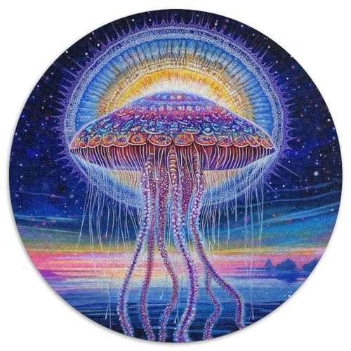Jellyfish Puzzles 1000 Teile Schwer Puzzle Spielzeug Lernspiel Impossible Herausforderungsspielzeug Für Erwachsene Und Kinder in Bewährter 1000pcs (67.5x67.5cm) von KKOLASXZE