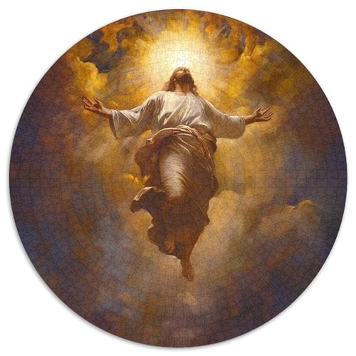 Jesus Puzzle 1000 Teile Schwer Puzzle Spielzeug Lernspiel Impossible Herausforderungsspielzeug Für Erwachsene Und Kinder Ab 12 Jahren 1000pcs (67.5x67.5cm) von KKOLASXZE