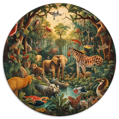 Jungle Animals Puzzle 1000 Teile Schwer Puzzle Spielzeug Lernspiel Impossible Herausforderung Spielzeug Für Erwachsene Kinder 1000pcs (67.5x67.5cm) von KKOLASXZE