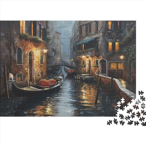 KKOLASXZE Venedig Water Stadt 1000-Teile Puzzle, Klassisch, 1000 Teile, 1000pcs (75x50cm), Erwachsene, 14+ von KKOLASXZE