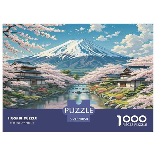 Kirschblüte Puzzles 1000 Teile Schwer Puzzle Spielzeug Lernspiel Impossible Herausforderung Spielzeug Für Erwachsene Und Kinder Ab 12 Jahren 70x50cm/1000pcs von KKOLASXZE