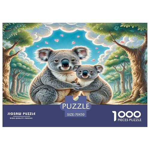 Koala Puzzle 1000-teilige Schwer Puzzle Spielzeug Pädagogisches Spiel Impossible Herausforderungsspielzeug Für Erwachsene Und Kinder Ab 12 Jahren 70x50cm/1000pcs von KKOLASXZE