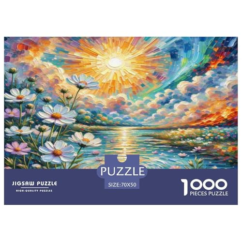Kosmos Bipinnatus Puzzle 1000 Teile Schwer Puzzle Spielzeug Pädagogisches Spiel Impossible Herausforderung Spielzeug Für Erwachsene Und Kinder Ab 14 Jahren 70x50cm/1000pcs von KKOLASXZE