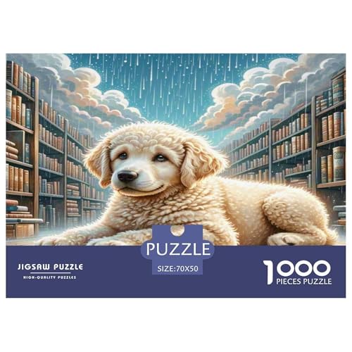 Labradoodle Puzzles 1000 Teile Schwer Puzzle Spielzeug Lernspiel Impossible Herausforderungsspielzeug Für Erwachsene Und Kinder Ab 12 Jahren 70x50cm/1000pcs von KKOLASXZE