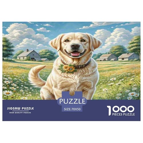 Labrador Retriever Puzzle 1000 Teile Schwer Puzzle Spielzeug Pädagogisches Spiel Impossible Herausforderung Spielzeug Für Erwachsene Und Kinder Ab 14 Jahren 70x50cm/1000pcs Labrador Retriever Puzzle 1000 Teile Schwer Puzzle Spielzeug Pädagogisches Spiel Impossible Herausforderung Spielzeug Für Erwachsene Und Kinder Ab 14 Jahren 70x50cm/1000pcs von KKOLASXZE