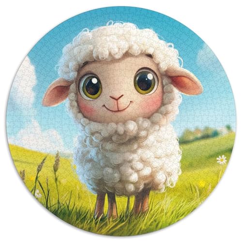 Lamb Puzzle 1000 Teile Schwer Puzzle Spielzeug Lernspiel Impossible Herausforderungsspielzeug Für Erwachsene Kinder 1000pcs (67.5x67.5cm) von KKOLASXZE