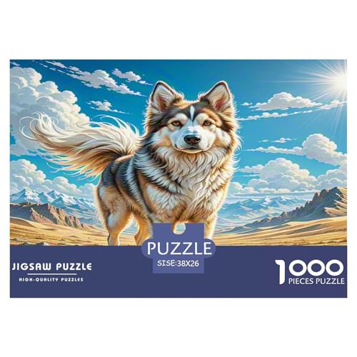 Lhasa Apso Puzzle 1000-teilige Schwer Puzzle Spielzeug Lernspiel Impossible Herausforderung Spielzeug Für Erwachsene Und Kinder in Bewährter 38x26cm/1000pcs von KKOLASXZE