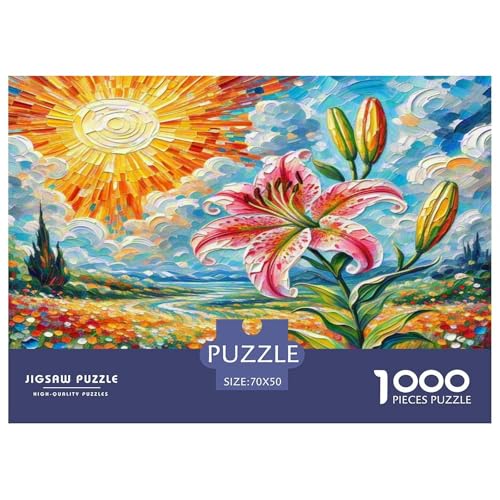Lilie Puzzle 1000-teilige Schwer Puzzle Spielzeug Pädagogisches Spiel Impossible Herausforderung Spielzeug Für Erwachsene Und Kinder Ab 14 Jahren 70x50cm/1000pcs Lilie Puzzle 1000-teilige Schwer Puzzle Spielzeug Pädagogisches Spiel Impossible Herausforderung Spielzeug Für Erwachsene Und Kinder Ab 14 Jahren 70x50cm/1000pcs von KKOLASXZE