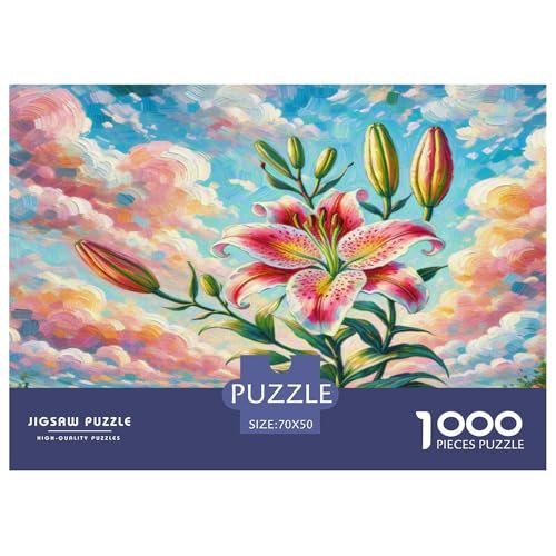 Lilie Puzzles 1000 Teile Schwer Puzzle Spielzeug Pädagogisches Spiel Impossible Herausforderungsspielzeug Für Erwachsene Und Kinder Ab 14 Jahren 70x50cm/1000pcs Lilie Puzzles 1000 Teile Schwer Puzzle Spielzeug Pädagogisches Spiel Impossible Herausforderungsspielzeug Für Erwachsene Und Kinder Ab 14 Jahren 70x50cm/1000pcs von KKOLASXZE