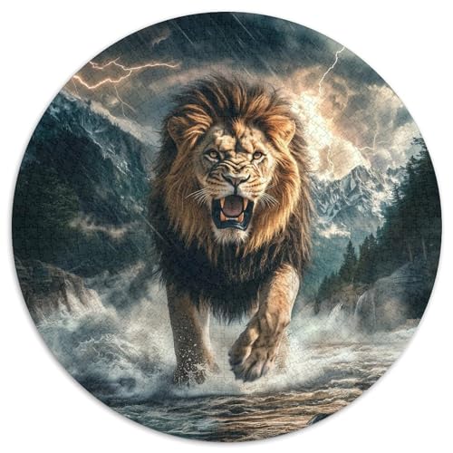 Lion Puzzle 1000 Teile Schwer Puzzle Spielzeug Pädagogisches Spiel Impossible Herausforderung Spielzeug Für Erwachsene Und Kinder Ab 14 Jahren 1000pcs (67.5x67.5cm) von KKOLASXZE