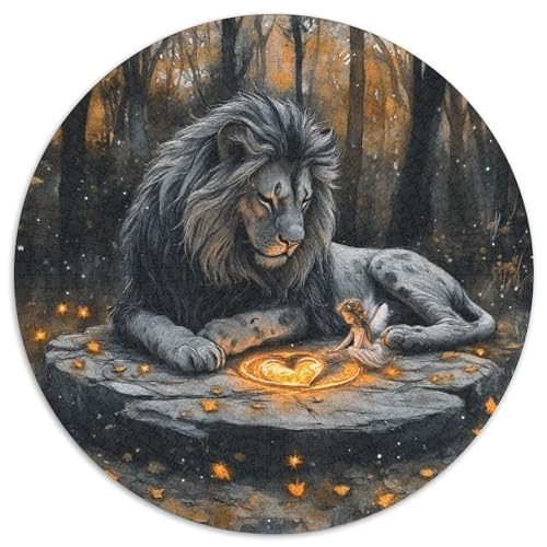 Lion Puzzle 1000-teilige Schwer Puzzle Spielzeug Pädagogisches Spiel Impossible Herausforderungsspielzeug Für Erwachsene Kinder 1000pcs (67.5x67.5cm) von KKOLASXZE