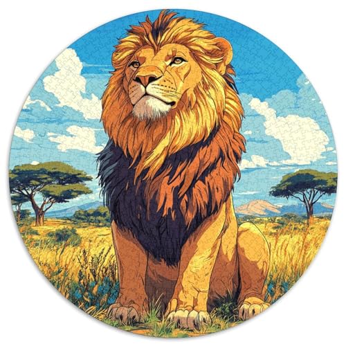 Lion Puzzle 1000-teilige Schwer Puzzle Spielzeug Pädagogisches Spiel Impossible Herausforderungsspielzeug Für Erwachsene Und Kinder in Bewährter 1000pcs (67.5x67.5cm) von KKOLASXZE