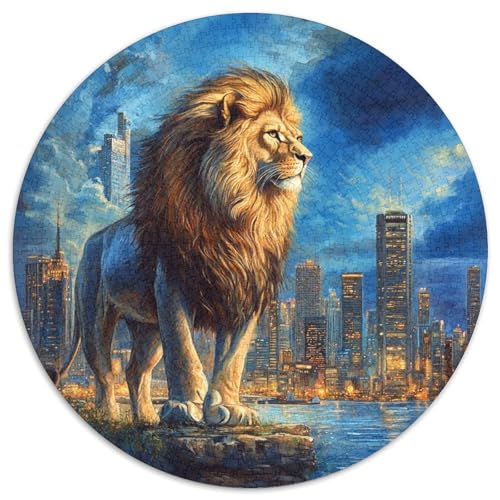 Lion Puzzles 1000 Teile Schwer Puzzle Spielzeug Lernspiel Impossible Herausforderung Spielzeug Für Erwachsene Und Kinder in Bewährter 1000pcs (67.5x67.5cm) von KKOLASXZE