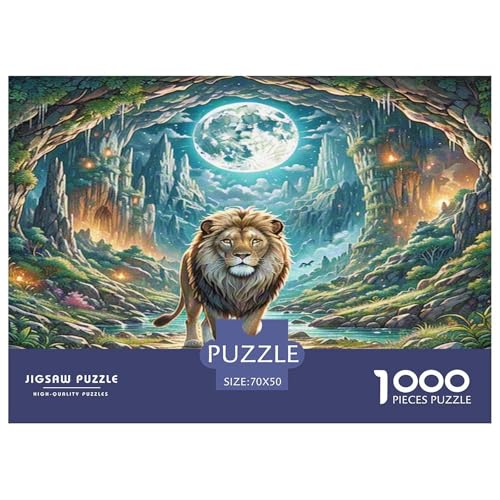 Löwen Puzzle 1000 Teile Schwer Puzzle Spielzeug Lernspiel Impossible Herausforderungsspielzeug Für Erwachsene Kinder 70x50cm/1000pcs Löwen Puzzle 1000 Teile Schwer Puzzle Spielzeug Lernspiel Impossible Herausforderungsspielzeug Für Erwachsene Kinder 70x50cm/1000pcs von KKOLASXZE
