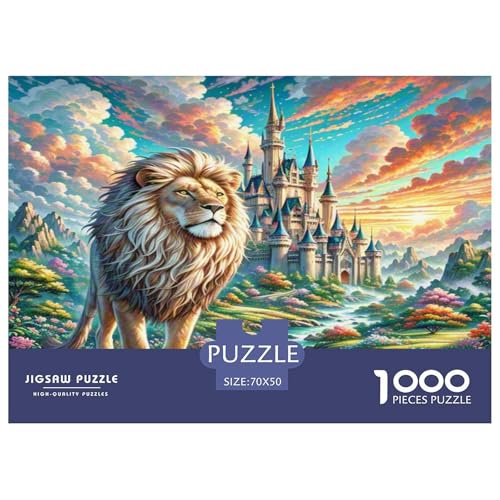 Löwen Puzzle 1000 Teile Schwer Puzzle Spielzeug Pädagogisches Spiel Impossible Herausforderungsspielzeug Für Erwachsene Und Kinder Ab 12 Jahren 70x50cm/1000pcs Löwen Puzzle 1000 Teile Schwer Puzzle Spielzeug Pädagogisches Spiel Impossible Herausforderungsspielzeug Für Erwachsene Und Kinder Ab 12 Jahren 70x50cm/1000pcs von KKOLASXZE