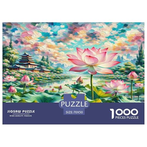 Lotusblume Puzzle 1000 Teile Schwer Puzzle Spielzeug Lernspiel Impossible Herausforderungsspielzeug Für Erwachsene Und Kinder Ab 12 Jahren 70x50cm/1000pcs Lotusblume Puzzle 1000 Teile Schwer Puzzle Spielzeug Lernspiel Impossible Herausforderungsspielzeug Für Erwachsene Und Kinder Ab 12 Jahren 70x50cm/1000pcs von KKOLASXZE