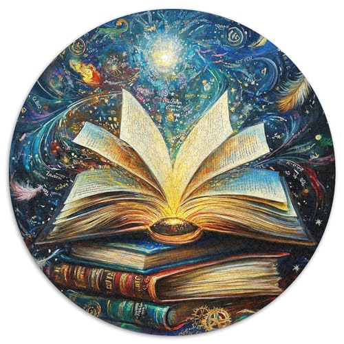 Magic Books Puzzles 1000 Teile Schwer Puzzle Spielzeug Lernspiel Impossible Herausforderungsspielzeug Für Erwachsene Kinder 1000pcs (67.5x67.5cm) von KKOLASXZE